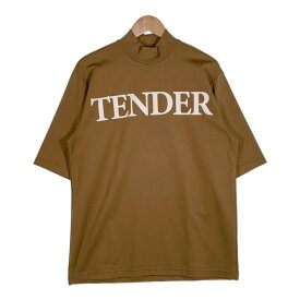 TENDER PERSON テンダーパーソン 23SS LOGO MOCKNECK TEE ロゴ モックネック Tシャツ カーキ Size 4【中古】 rf