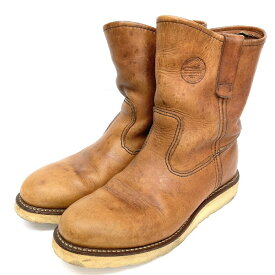 RED WING レッドウイング 緑犬タグ 97年製 ペコスブーツ M22012 ライトブラウン size7 1/2【中古】 rm