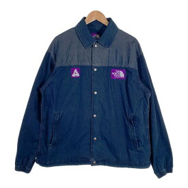 THE NORTH FACE PURPLE LABEL ノースフェイス パープルレーベル 21SS PALACE パレス Indigo Ripstop Coach Jacket インディゴ リップストップ コーチジャケット インディゴ Size L【中古】 rf