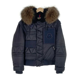 MONCLER モンクレール CONNOR JACKET コナージャケット ダウン ボア クレイググリーン ネイビー 17年 Size 1【中古】 rf