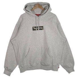 Supreme シュプリーム 23AW Box Logo Hooded Sweatshirt ボックスロゴ プルオーバースウェットパーカー 迷彩 アッシュグレー Size L【中古】 rf