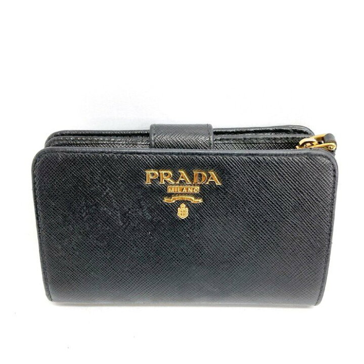 楽天市場】PRADA プラダ サフィアーノバイフォールドウォレット 二 