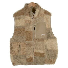 STUSSY ステューシー Color block Reversible Vest カラーブロック リバーシブル ベスト ボアフリース Size M【中古】 rf