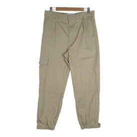 LOEWE ロエベ 22AW Cargo Trousers チノ カーゴトラウザーパンツ ベージュ コットン H526Y04WB5 Size w82cm【中古】 rf