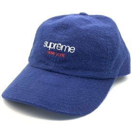 SUPREME シュプリーム 23AW Washed Flannel 6-Panel Cap ウォッシュドフランネル 6パネルキャップ ネイビー【中古】 rf