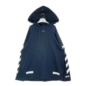 OFF-WHITE オフホワイト OMBB009F17003028 17AW Diagonal Arrows Hoodie ダイアゴナルアローズフーディ ブラック sizeXL 【中古】 rm