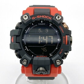 CASIO カシオ 腕時計 GW-9500-1A4JF G-SHOCK MUDMAN 電波ソーラー バイオマスプラスチック グレー レッド 【中古】 rm