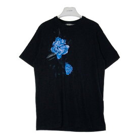 yohji yamamoto ヨウジヤマモト wildside wz-t22-003 blue rose Tシャツ ブラック size3 【中古】 rm