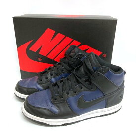 NIKE ナイキ × FRAGMENT DESIGN DUNK HIGH CITY PACK MIDNIGHT NAVY フラグメントデザイン ダンクハイ ハイカットスニーカー DJ0383-400 ブラック ネイビー size28cm【中古】 rm