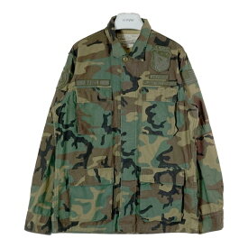 AVIREX アヴィレックス ワッペン ミリタリージャケット カーキ sizeL 【中古】 rm