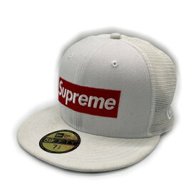 Supreme シュプリーム 24SS Box Logo Mesh Back New Era キャップ 帽子 ホワイト size 7 3/4 【中古】 rm