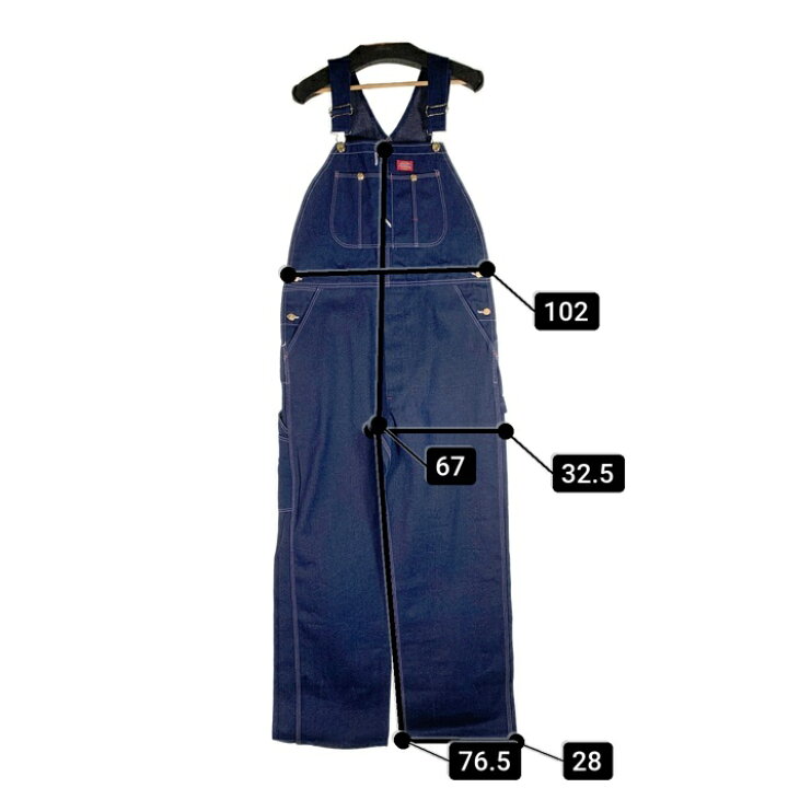 楽天市場】Dickies ディッキーズ デニムオーバーオール インディゴ USA  