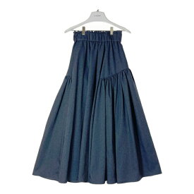 TSURU By MARIKO OIKAWA ツルバイマリコオイカワ ギャザー イージースカート インディゴ size- 【中古】 rm
