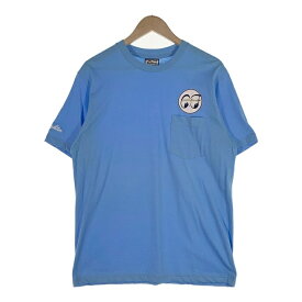 CORE FIGHTER コアファイター プリント ポケットTシャツ ブルー 袖刺繡 Size L【中古】 rf