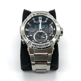 CASIO カシオ G-SHOCK G-STEEL デジアナタフソーラー 腕時計 シルバー ブラック GST-B200 2021年6月購入【中古】 rf