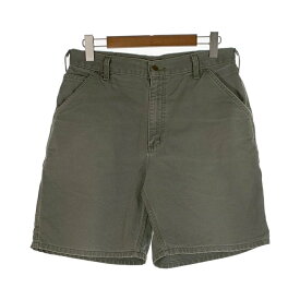 Carhartt カーハート ダック ペインターショートパンツ モスグリーン B25 Size w88cm【中古】 rf