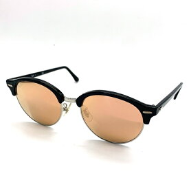Ray-Ban レイバン クラブラウンド サングラス ミラーレンズ RB4246F ブラック ローズ【中古】 rf