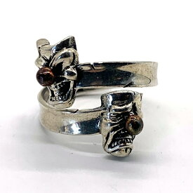 good vibrations グッドバイブレーションズ TWO FACE トゥーフェイス シルバーリング SV925 Size 17号【中古】 rf