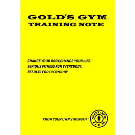 【公式サイト】GOLD'S GYM ゴールドジム G9500 トレーニングノート | マニュアル　筋トレ