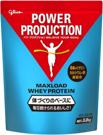 グリコパワープロダクション MAXLOADホエイプロテイン 3kg サワーミルク味 | グリコ マックスロード プロテイン たんぱく質