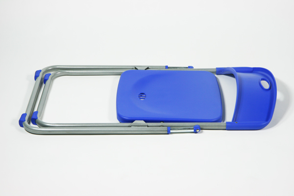 送料無料 新品 6脚セット スライド式 指つめ防止装置 パイプイス 折りたたみパイプ椅子 ミーティングチェア 会議イス 会議椅子 パイプチェア  パイプ椅子 ブルー | GOLDSPACE