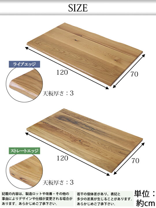 楽天市場】送料無料 天板 デスク テーブル 天板のみ オーク材 W1200 