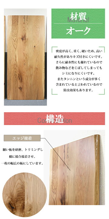 楽天市場】送料無料 天板 デスク テーブル 天板のみ オーク材 W1600 