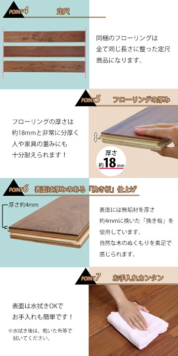 楽天市場】送料無料 フローリング 床材 アメリカンウォールナット 簡単 