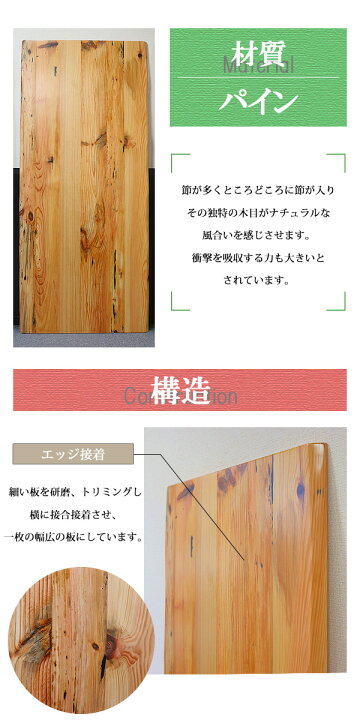 楽天市場】送料無料 天板 デスク テーブル 天板のみ パイン材 W1200 