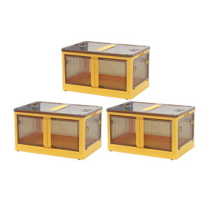  [{bNX ܂肽 3Zbg 60×42×34cm XLTCY 65L IׂJ[ LX^[t 5ʊJ ωJ ςݏd X^bLO NA  vX`bN Rei ߑP[X 