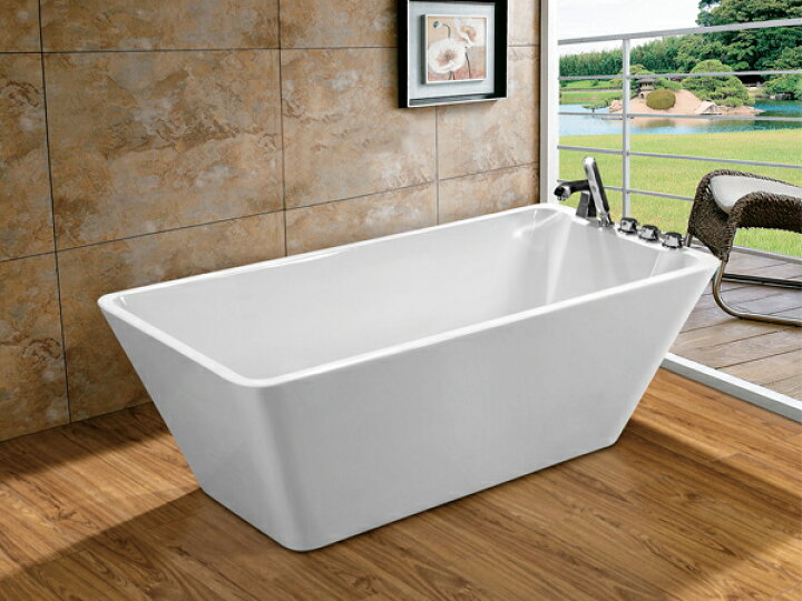 楽天市場】送料無料 新品 バスタブ W169×D75.5×H57cm 浴槽 バス お風呂 