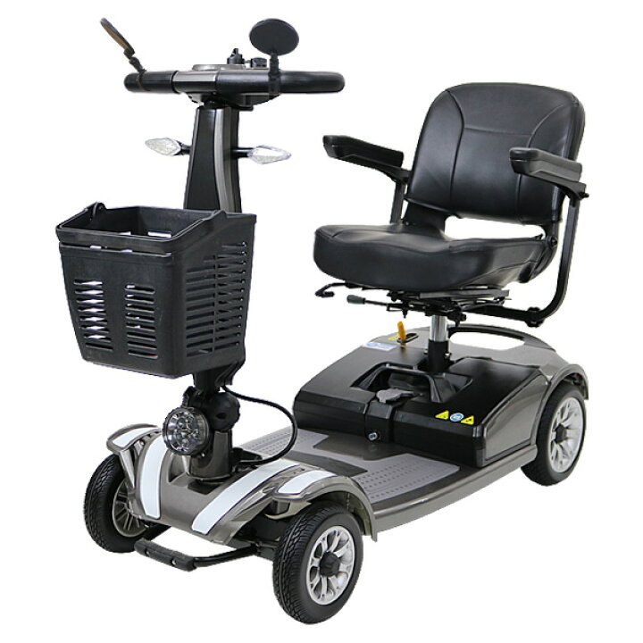 楽天市場】送料無料 新品 電動シニアカート グレー シルバーカー 