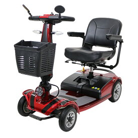 訳あり 送料無料 新品 電動シニアカート 赤 シルバーカー 車椅子 PSE適合 TAISコード取得済 運転免許不要 折りたたみ 軽量 コンパクト 電動カート 四輪車 4輪車 移動 高齢者 充電 シート回転 電動車いす 電動車椅子 介護 福祉 お年寄り 老人 スクーター レッド scooterd01red