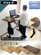 送料無料 昇降デスク 電動 ハイグレードモデル PSE適合 120～180cm 1200～1800mm 高級 木製 天板 グロス…