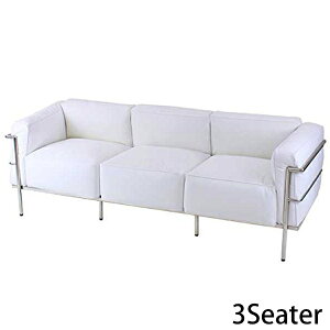 送料無料 新品 コルビジェデザイン コルビュジェデザイン コルビジエデザイン コルビュジエデザイン LC3 COMFORT 3P ホワイト 3人掛け トリプルソファ 本革 モダン 家具 おしゃれ ソファ 応接間