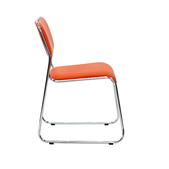 楽天市場】送料無料 ミーティングチェア 会議イス 会議椅子 スタッキングチェア パイプチェア パイプイス パイプ椅子 オレンジ : GOLDSPACE