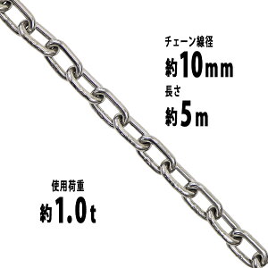  XeX`F[ `F[ a10mm gp׏d1t 1000kg 5m SUS304 JISKi XeX   ݂ `F[XO XO`F[ N`F[ `FC  