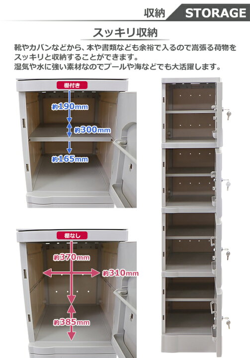 楽天市場】送料無料 プラスチックロッカー ロッカー エコノミーモデル 