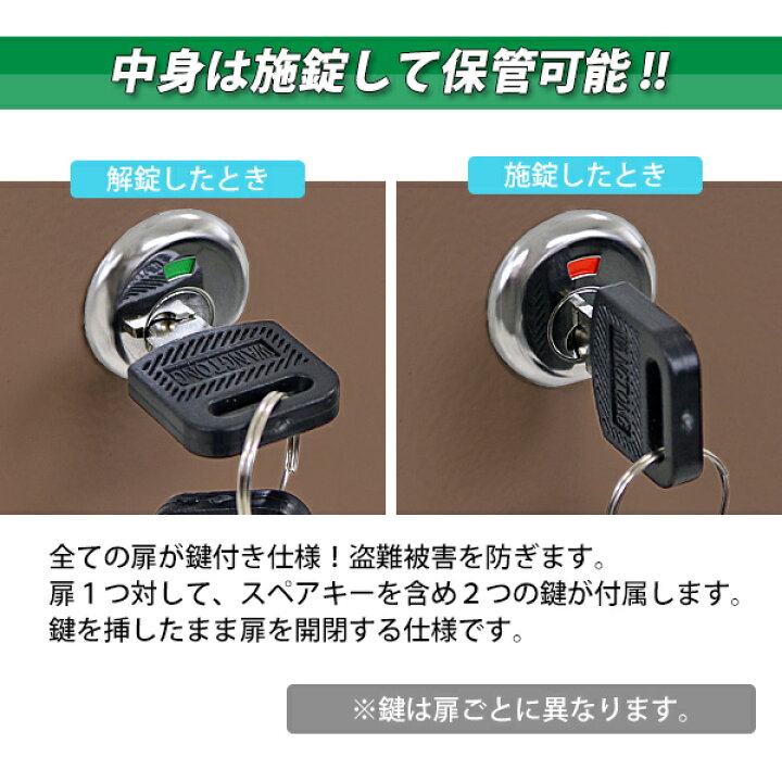 楽天市場】送料無料 ロッカー おしゃれ スチールロッカー 4人用 