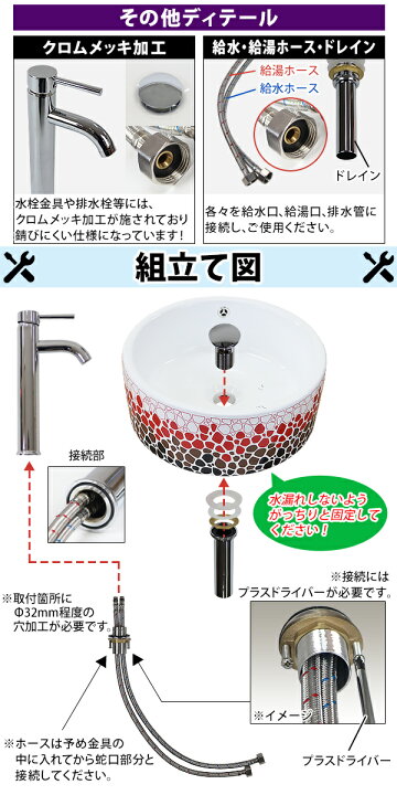 楽天市場】送料無料 洗面ボウル 3点セット 洗面ボール 混合水栓 排水栓 