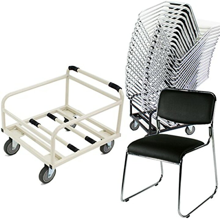楽天市場】送料無料 新品 18脚セット+収納台車 カラー選択可能 