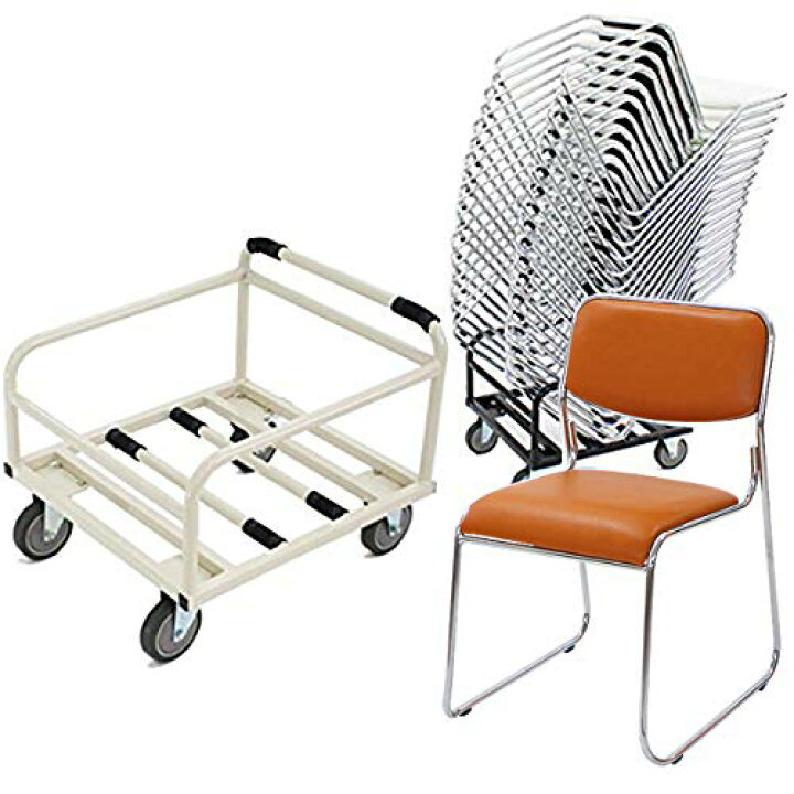 楽天市場】送料無料 新品 18脚セット+収納台車 カラー選択可能 
