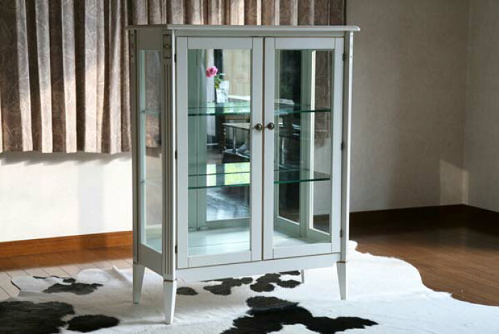 楽天市場】送料無料 ロココ調 コレクションボード ホワイト 約W80×約  