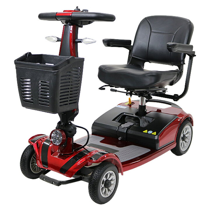 楽天市場】送料無料 新品 電動シニアカート 赤 シルバーカー 車椅子 