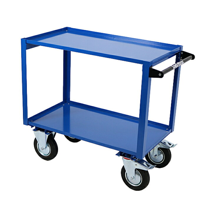 楽天市場】送料無料 新品 スチール製 2段台車 板厚約3mm 総耐荷重約 
