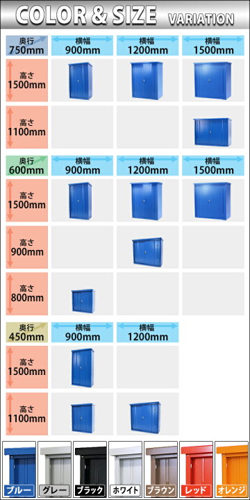 楽天市場】送料無料 屋外物置 スチール製 家庭用収納庫 鍵付き 