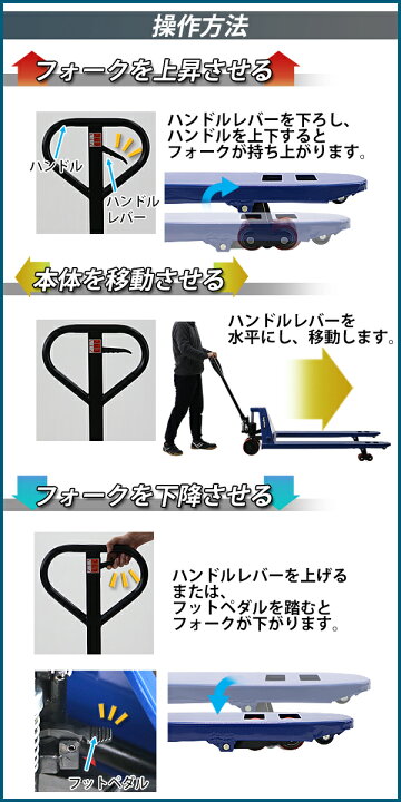 楽天市場】【訳あり】 返品商品 送料無料 ハンドリフト 幅広約685mm 