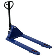 送料無料 ハンドリフト 幅広約685mm フォーク長さ約1210mm 約2.5t 約2500kg 青 油圧式 ダブルローラー ハ…
