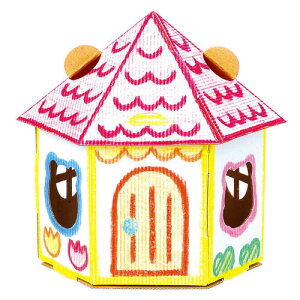 アーテック おえかきダンボールハウス 組み立てキット 接着剤不要で組み立て簡単!組み立てた段ボールハウスにおえかき。無地なので好きなデザインを施せます 工作キット おもちゃ