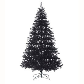 クリスマスツリー　ブラック 240cm　防炎240cmブラックノーブルパインワイドツリー(ヒンジ方式)　オリジナルツリー作りに　店舗ディスプレイ